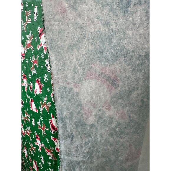 Vintage Christmas Santa & Reindeer Tablecloth - Picture 6 of 16